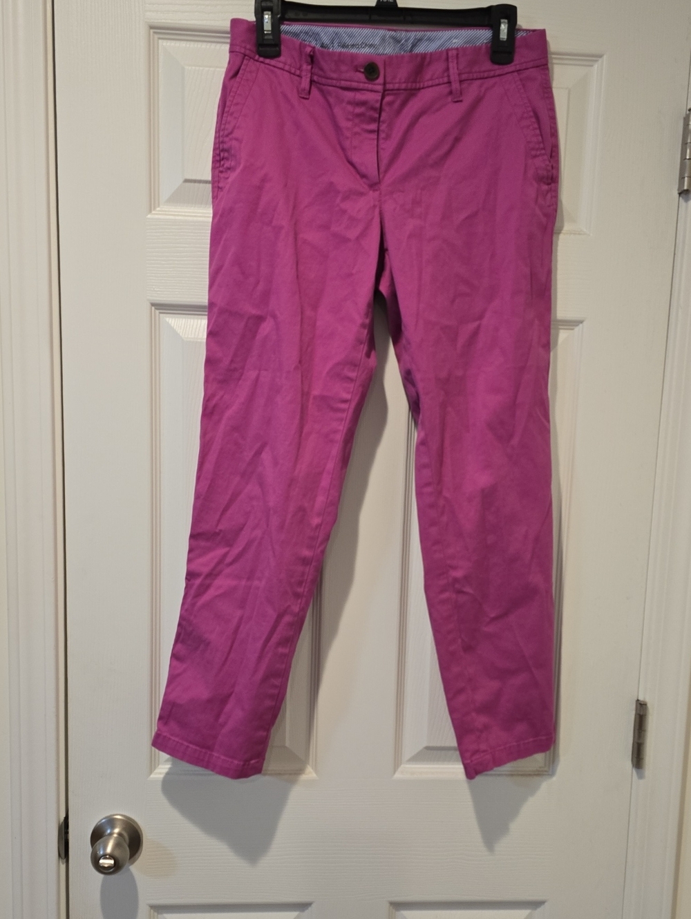 Talbots Bright Magenta Cropped Ankle Pants